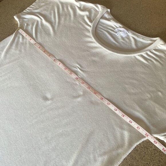 Soma Weekend split curved back hem super soft rayon stretch t-shirt loungewear - Picture 11 of 12